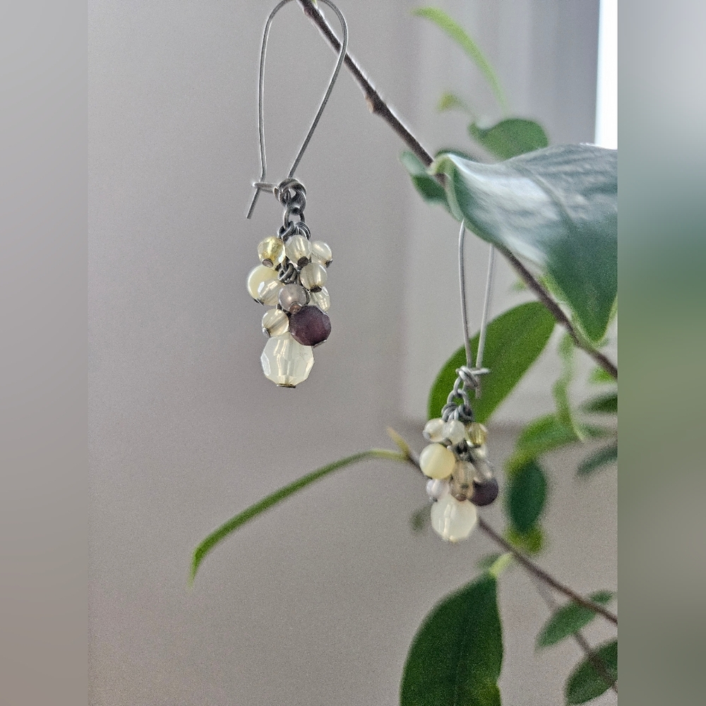 Elegant Cluster Drop Earrings